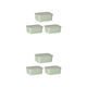 thumbnail image 1 of Recipiente hermético para alimentos Inteprter tapa hermética sin BPA 3 piezas Verde, 1 of 6