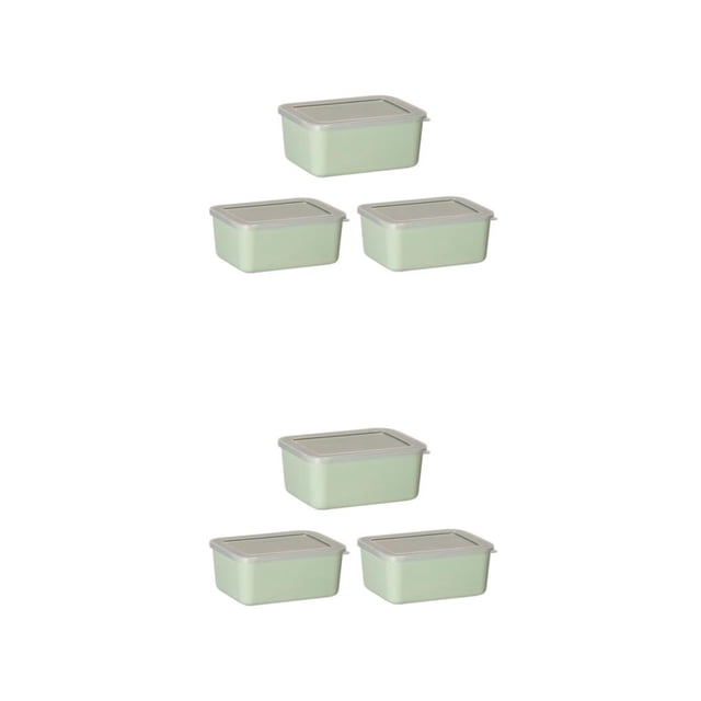 Recipiente hermético para alimentos Inteprter tapa hermética sin BPA 3 piezas Verde