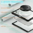 thumbnail image 3 of XYX For iPad Pro 11 inch Case (2025 M5/2024 M4), 360 Rotating Hand Grip, Shoulder Strap, Heavy Duty Drop Protection, Transparent, 3 of 7