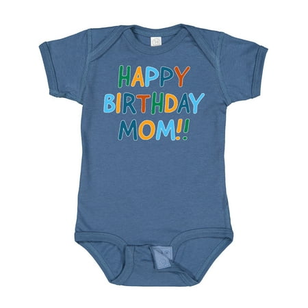 

Inktastic Happy Birthday Mom!! Gift Baby Boy or Baby Girl Bodysuit