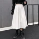 thumbnail image 5 of Falda negra para mujer Otoño/Invierno 2024 Nueva minifalda adelgazante de cintura alta y largo medio estilo japonés, 5 of 5