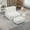 White, variant on Jopath Fluffy Bean Bag Chair, Comfortable Bean Bag, Super Soft Lazy Sofa Chair With Memory Foam And Ottoman, Indoor Modern Focus Bean Bag Chair For Living Room, Bedroom, Apartment