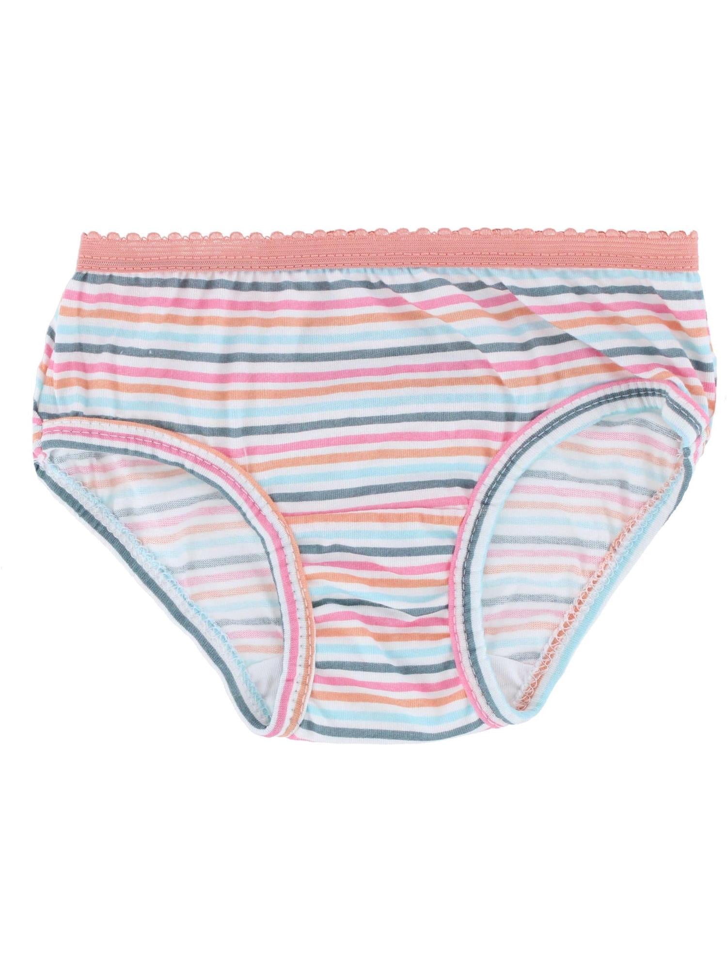 Fruit of the Loom Toddler Girl EverSoft Cotton Hipster Underwear, 10 Pack, Sizes 2T-5T