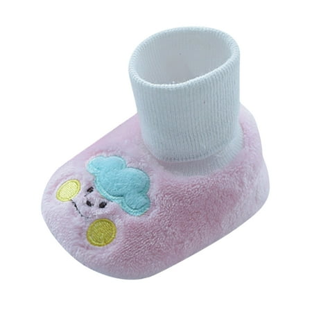 

Kids Socks Shoes Toddler Cotton Shoes Plus Velvet Thick Warm Soft Bottom Shoes Cute Shoes