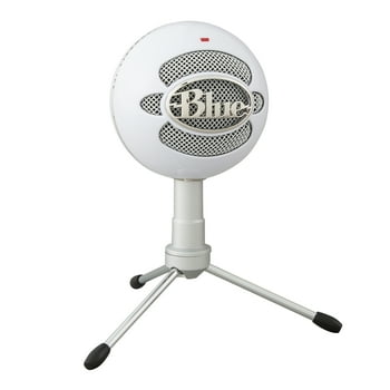 Blue Microphones Blue Snowball iCE Plug 'n Play USB Microphone for , Streaming, Podcasting, Gaming on PC and Mac, with Cardioid Condenser , Adjustable Desktop Stand and USB cable, White