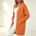 thumbnail image 6 of BUIGTTKLOP Cardigan Sweaters for Women Long Sleeve Hooded Knit Open Front Jacket Casual Fall Coat with Pockets, 6 of 8