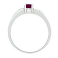 thumbnail image 5 of 10k White Gold Oval Ruby Ring, 5 of 6