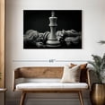 thumbnail image 3 of Elephant Stock Chess King Wall Art - Horizontal Canvas Wall Art - Living Room Wall Decor - Hobbies And Lifestyle Canvas - Black And Gray Decor - 45" x 30", 3 of 8