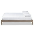 thumbnail image 2 of Baxton Studio Cielle French Bohemian Antique Oak Finished Wood Full Size Platform Bed Frame, 2 of 9