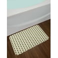 thumbnail image 2 of Queen Bee Bath Mat, Repetitive Cartoon Style Bees and Crowns Drawn by Hand, Plush Bathroom Decor Mat with Non Slip Backing, 29.5" X 17.5", Eggshell Mustard, by Ambesonne, 2 of 2