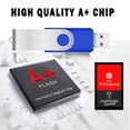 thumbnail image 2 of Unidades flash EASTBULL 256 MB USB 2.0, paquete de 100 unidades, azul, 2 of 8