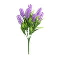 thumbnail image 2 of Honeeladyy Artificial Lavenders Outdoor, Fake Flowers UV Resistant Outdoor Fake Plants, Lavender Artificial Flowers Plastic Fake Faux Flowers for Home Porch Garden Yard Window Box, Purple, 2 of 6