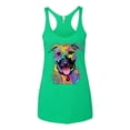 thumbnail image 2 of Wild Bobby, Don't Judge My Pitbull I Won't Judge Your Kids Funny | Womens Dog Lover Premium Tri-Blend Racerback Tank Top, Envy, Small, 2 of 4