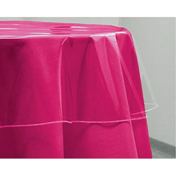 Clear Plastic Table Cover Round