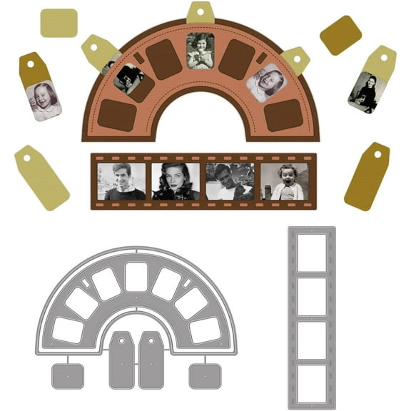 Viewfinder Cutting Dies Photo Frame Metal Die Cuts Embossing Tool DIY for Scrapbooking Album Decoration Card Making