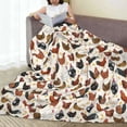 thumbnail image 6 of Sikiie Funny Chicken Ultra-Soft Micro flannel Blanket Luxury All Seasons Warm Blanket for Bedding Sofa and Travel (4 sizes)-40"x30", 6 of 7