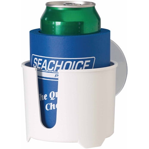 Marine Drink Holder Boat Cozy White Plastic Suction Cup Mount Drink Holder