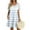 Light Gray002, variant on Xyxonk Womens Spring Summer Dresses Short Sleeve Flowy Swing Dresses Baby Doll Striped Crewneck Beach Dresses Dark Blue M