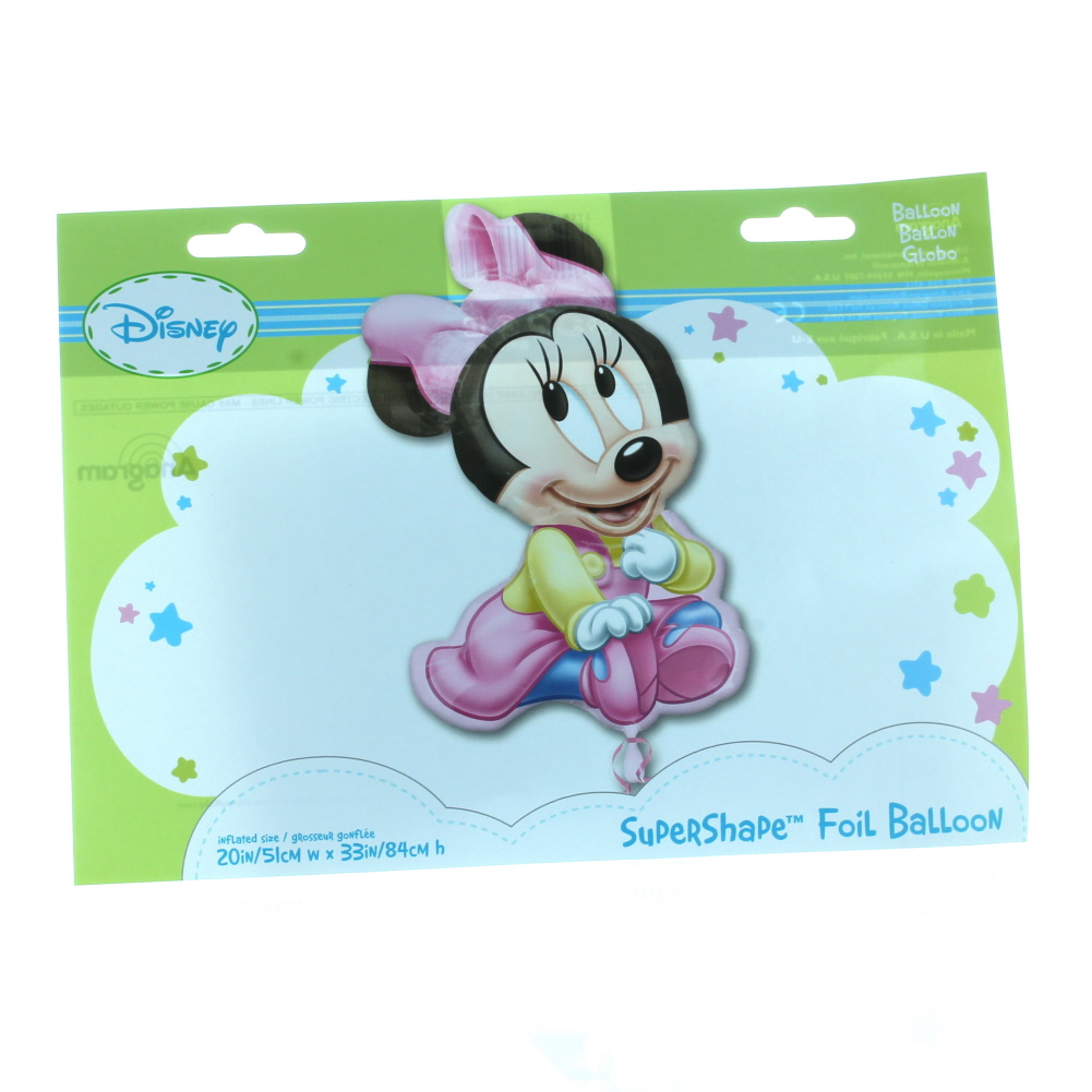 XL 33" Baby Minnie Mouse Disney Super Shape Mylar Foil Balloon Party Decoration - image 3 of 5