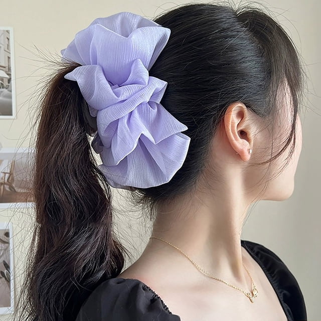 Hot6sl Ofertas de La Semana Pinza para Moño de Malla de Doble Cara para La Nuca de Mujer, Pinza para Cabello Rizado, Pinza Grande, Pinza para Cabello con Temperamento Elegante