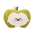 thumbnail image 2 of Cute Apple Leopard Seal Plush Pillow Green Cushion For S & Teens Home Decor, Bedroom Living Room Decorative Throw Pillow Stuffed Animal Plushie Soft Comfortable Decorative, 2 of 7