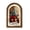 A, variant on FeiBiQiuBi 8 in Vintage Christmas Wooden Framed Sign, Arched Wood Wall Art Tabletop Decoration with Holiday Message, Freestanding and Hanging Christmas Sign for Indoor Home