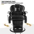 thumbnail image 5 of Pro All Purpose Reclining Hydraulic Barber Chair Heavy Duty,Footrest Adjustable Salon Beauty Tattoo Spa Hair Styling Equipment(Black), 5 of 22