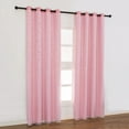 thumbnail image 3 of Cortinas opacas Forma de estrella Hueco Doble capa Hilo de tela Combinación de aislamiento térmico C Abanopi Rosa, 3 of 7