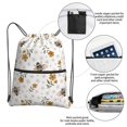 thumbnail image 3 of Naloa Bees And Flowers Drawstring Backpack String Bag Cinch Water Resistant for Gym Shopping Sport Yoga, 3 of 6