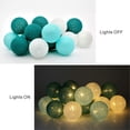 thumbnail image 4 of Guirnalda de luces LED blancas brillantes para Navidad, tamaño L, guirnalda de luces de estrellas, para bodas, fiestas y Navidad, tamaño L, 3 m, 20 bolas de algodón (Tiffany, pilas) Tiffany, 4 of 4