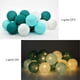 thumbnail image 4 of Guirnalda de luces LED blancas brillantes para Navidad, tamaño L, guirnalda de luces de estrellas, para bodas, fiestas y Navidad, tamaño L, 3 m, 20 bolas de algodón (Tiffany, pilas) Tiffany, 4 of 4