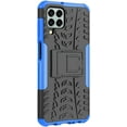 thumbnail image 4 of Tyre Pattern Design Case for Samsung Galaxy M33 with Kickstand, Heavy Duty Shockproof TPU+PC Material Double Layer Protection Phone Case for Samsung Galaxy M33 XC Blue, 4 of 11