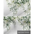 thumbnail image 6 of Eucalyptus Leaves Kitchen Valances for Windows Farmhouse Linen Window Valance Curtain for Living Room Window Treatment Green Botanical Floral Vines Flowers Valance Rod Pocket Topper, 60 x 18 Inch, 6 of 6