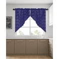 thumbnail image 4 of Swag Curtains, Independence Day American Letters Rod Pocket Kitchen Curtains Valances Tier Curtains Swag Valance Curtains for Bedroom Living Room 36" x 36", 2 Panels, 4 of 6