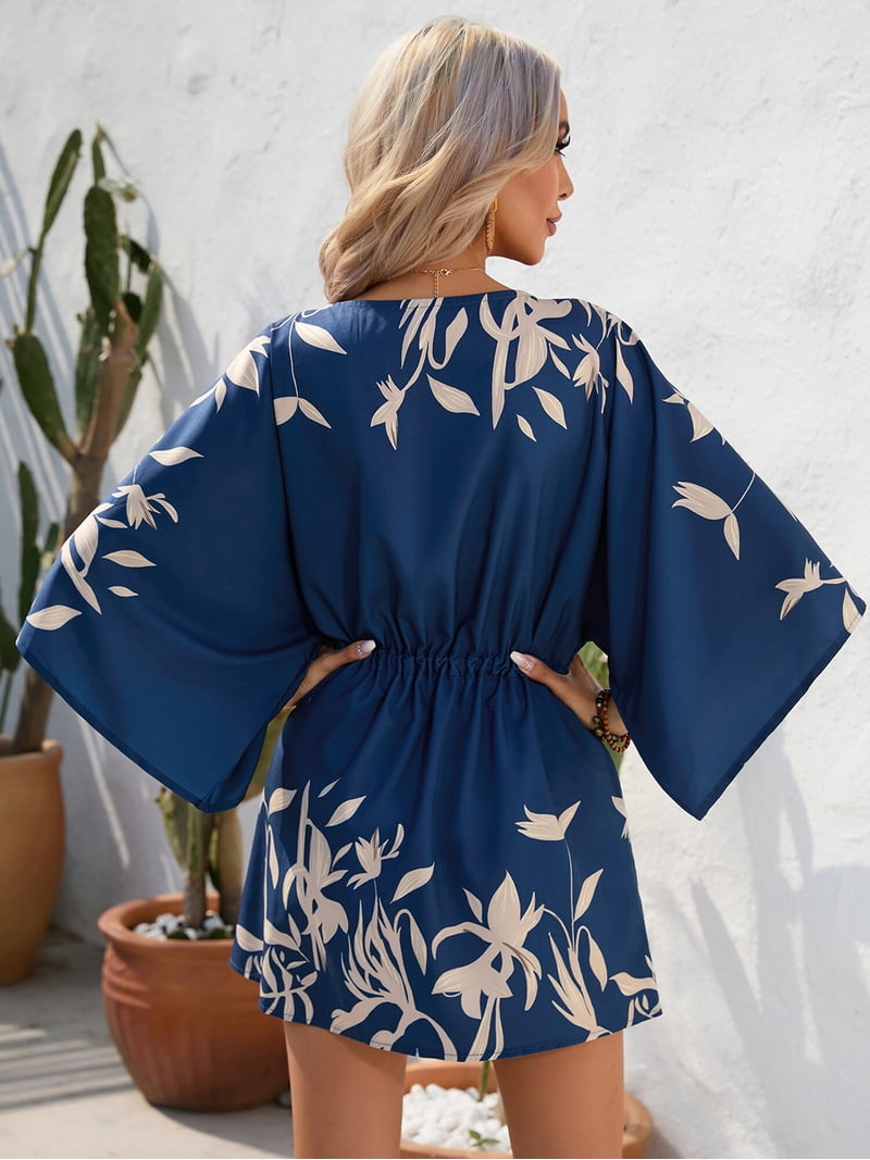 kimono sleeve shirt dress Buy Religion Black Glory Tunic Shirt Dress With Tie Belt And Kimono Sleeves  In Brown Abstract Print from Next USA