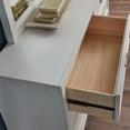 thumbnail image 3 of American Woodcrafters Dunescape 68"W Wood Dresser and Mirror in White, 3 of 3