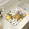 thumbnail image 4 of Yayeee Dish Drying Mat for Kitchen Counter 16" x 18" Microfiber Super Absorbent Coffee Decorative Pad, Oranges Watercolor, 4 of 9