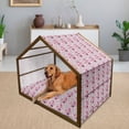 thumbnail image 2 of Japanese Pet House, Far Eastern Nature Sakura Tree with Buds and Blossoms Coming of Spring, Outdoor & Indoor Portable Dog Kennel with Pillow and Cover, 5 Sizes, Pink Purple and Ivory, by Ambesonne, 2 of 4