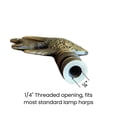 thumbnail image 3 of Angel Fish Lamp Finial Antique Brass, 2.3"h, 3 of 5