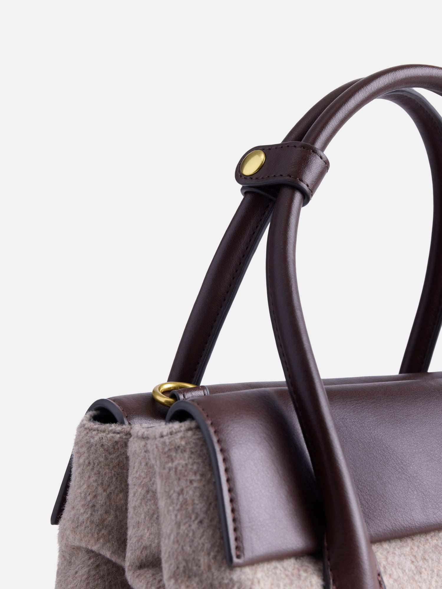 Free Assembly Women's Satchel, Tan Gray