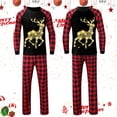 thumbnail image 1 of Conjuntos de pijamas de Navidad de la familia de alces brillantes, pijamas a juego para la familia de Navidad, pijamas de cuadros rojos, conjunto de ropa para niños y adultos, mono para bebé, 1 of 3