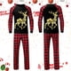 thumbnail image 1 of Conjuntos de pijamas de Navidad de la familia de alces brillantes, pijamas a juego para la familia de Navidad, pijamas de cuadros rojos, conjunto de ropa para niños y adultos, mono para bebé, 1 of 3