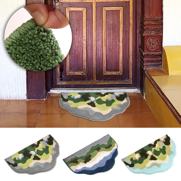 Ofertas Especiales, Alfombrilla absorbente para baño con diseño de musgo de viento, alfombrilla para entrada de baño, alfombrilla de inodoro sintética Akmoler