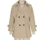 thumbnail image 4 of Ailaofu Women's Solid Color Lapel Double-Breasted Belted Long-Sleeved Street Style Trench Coat, 4 of 7