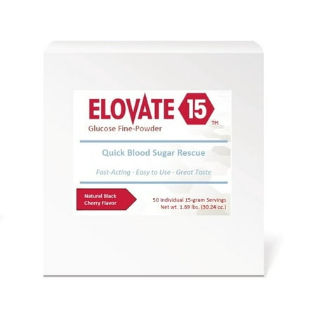 Elovate 15 Glucose Powder, Natural Cherry - 50 Pack