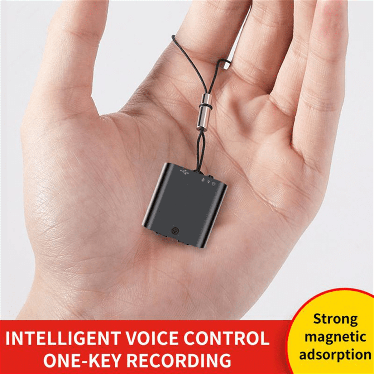 Voice Control Recorder 30 Days Standby Recording Aluminum Alloy Body HD Digital 8G