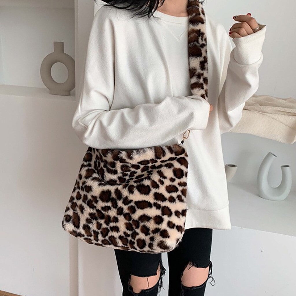 shoulder bolsa leopard print