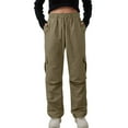 thumbnail image 5 of Women's Cargo Pants - UPF 50+ Sun Protection Quick Dry Trousers, 4 Pockets for Outdoor & Travel Army Green XL, 5 of 8