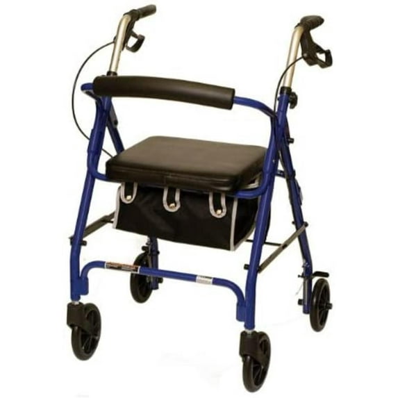 ProBasics Junior Rollator with Loop Brakes and Pouch (Blue) By Brand ProBasics