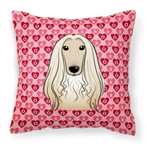 Carolines Treasures BB5314PW1414 Afghan Hound Fabric Decorative Pillow, 14Hx14W, multicolor